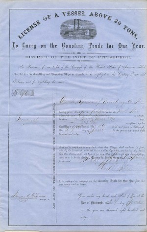 License of a Vessel Above 20 Tons